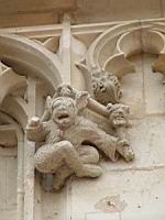 Blois, Chateau, Aile Louis XII, Cul-de-lampe, Fou du roi